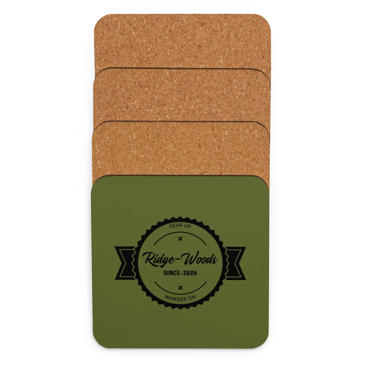 TeBar-design SUBLIMATION Green Outdoor Coaster - Ridge-Woods Table Protector 3826556_15662 Green Coaster - Ridge-Woods Table Protector