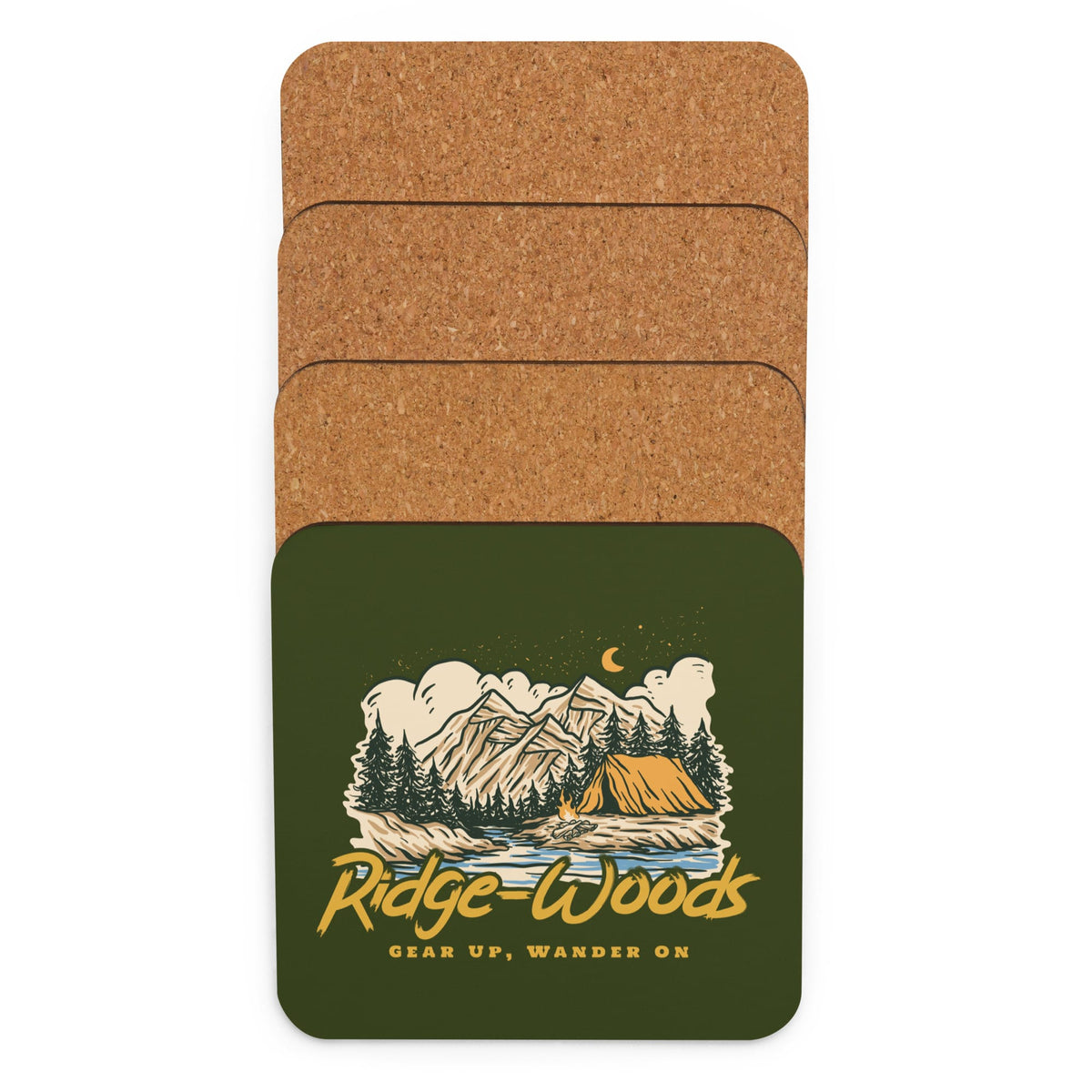 TeBar-design SUBLIMATION Dark Green Nature Drink Coaster 6712206_15662 Dark Green Drink Coaster | Nature-Inspired Table Protection