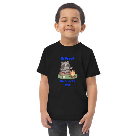 Toddler t-shirt "Ik Proef de snacks wel"