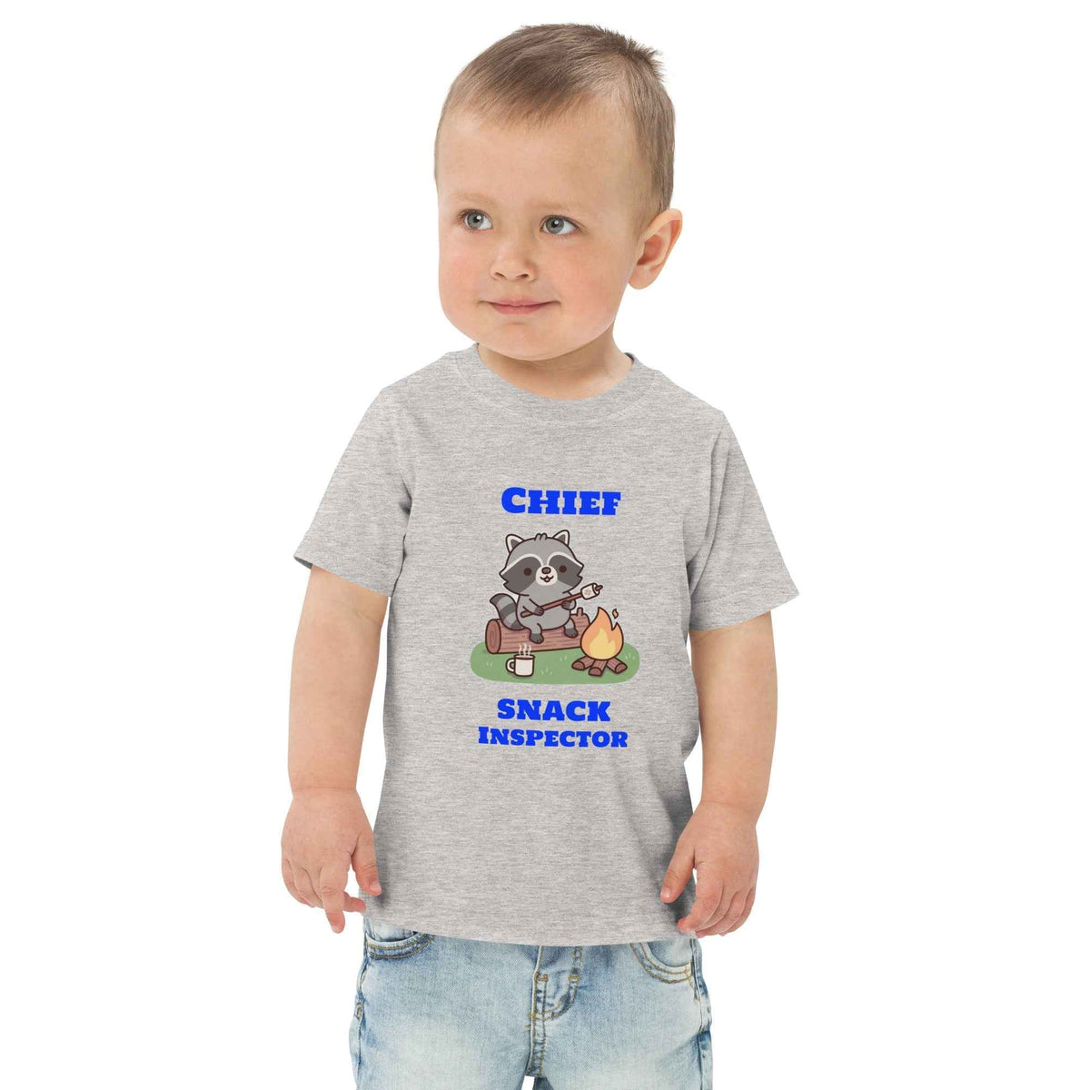 TeBar-design Kids T-Shirt Toddler T-Shirt 'Chief Snack Inspector' 1056725_12614 Toddler Camping T-Shirt - Chief Snack Inspector