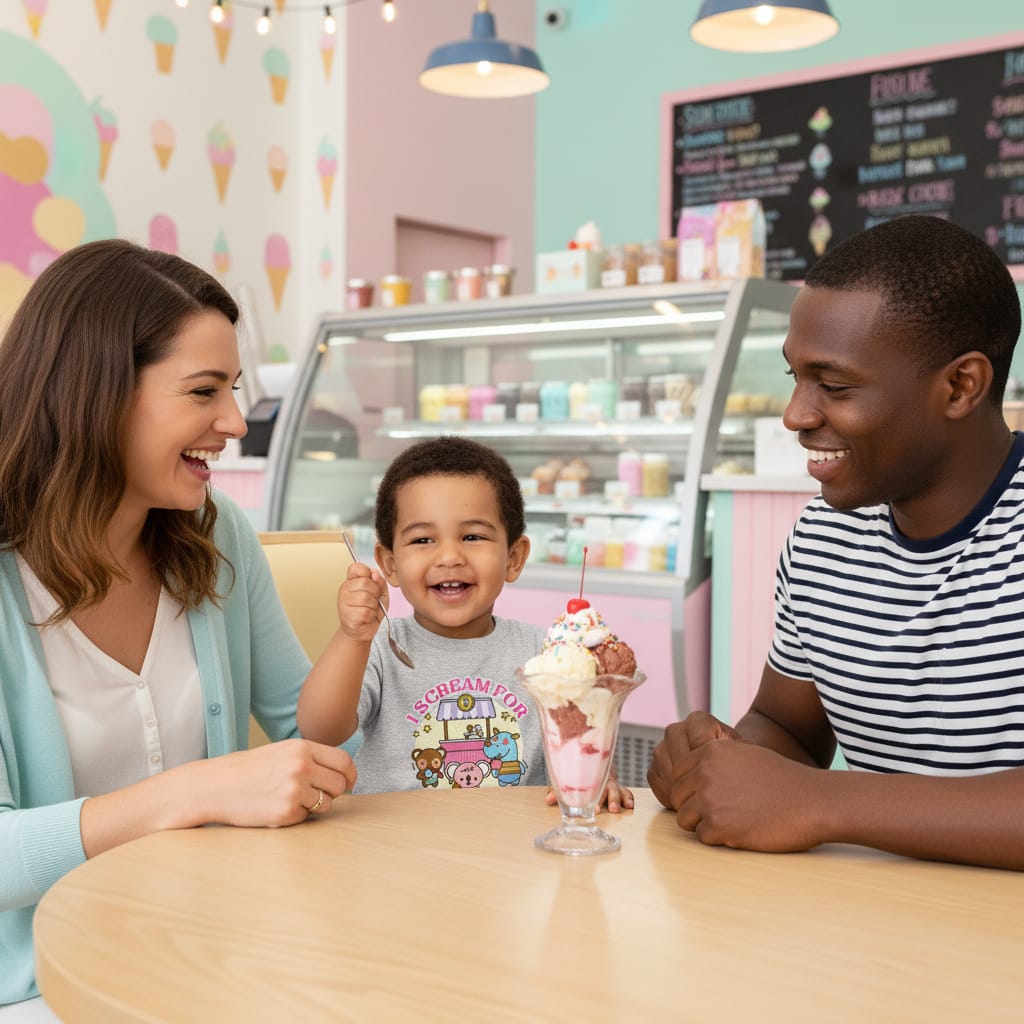 TeBar-design T-SHIRT Peuter T-Shirt I Scream for Ice Cream - Comfort en Stijl voor Jouw Avontuurlijke Kleintje 4627505_12614 Peuter T-Shirt I Scream for Ice Cream - Comfortabel & Stijlvol