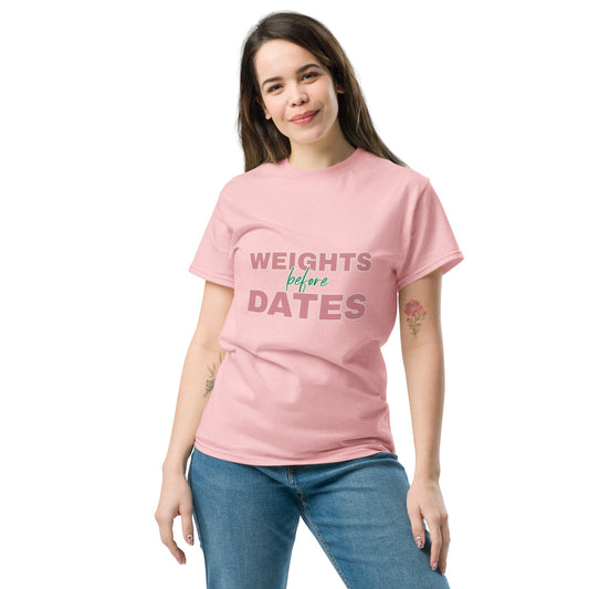 Weights before dates shirt