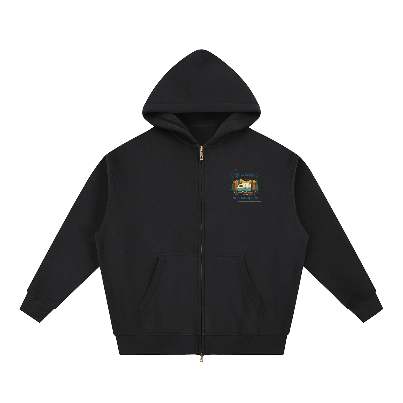 Life is Better zip Hoodie