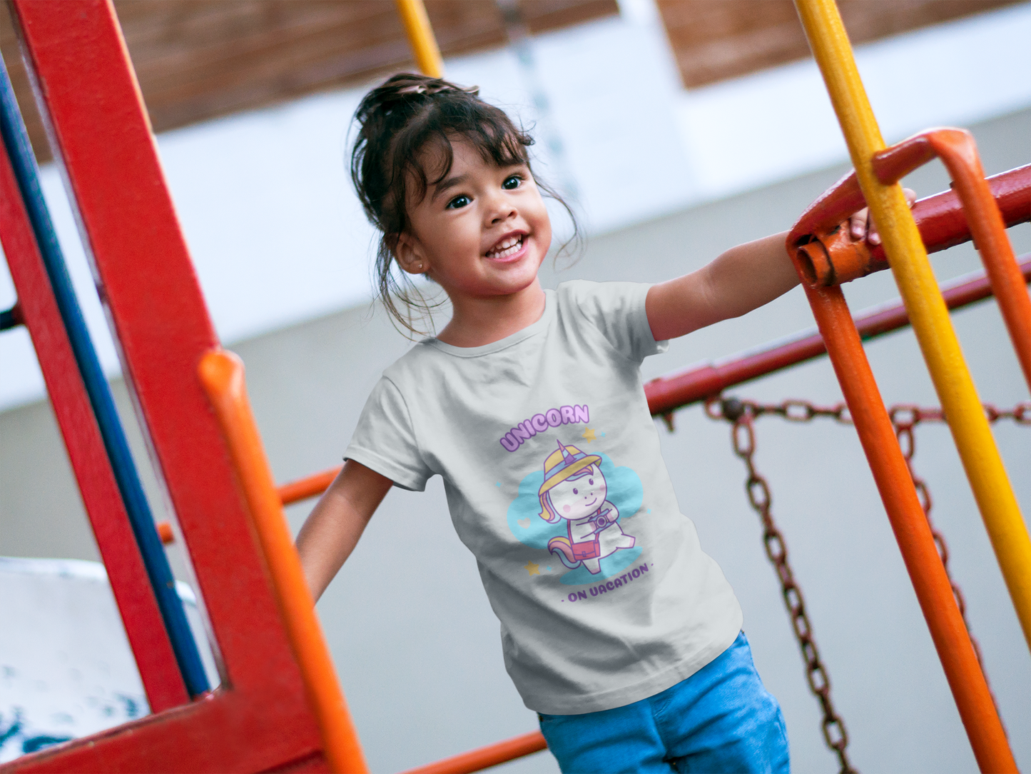 Toddler t-shirt "Unicorn on Vacation"