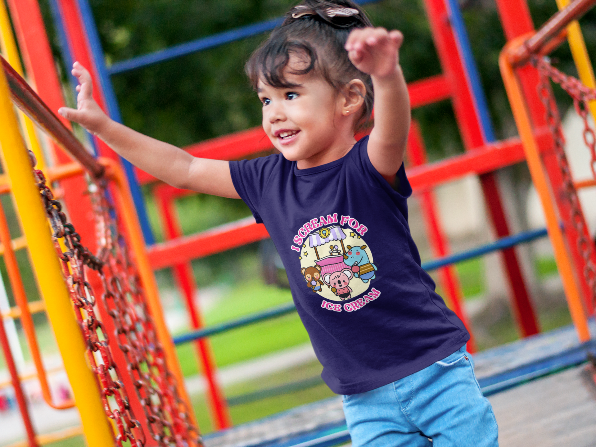Toddler t-shirt "I Scream for ice cream"