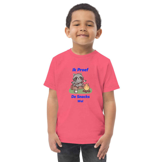 Toddler t-shirt "Ik Proef de snacks wel"