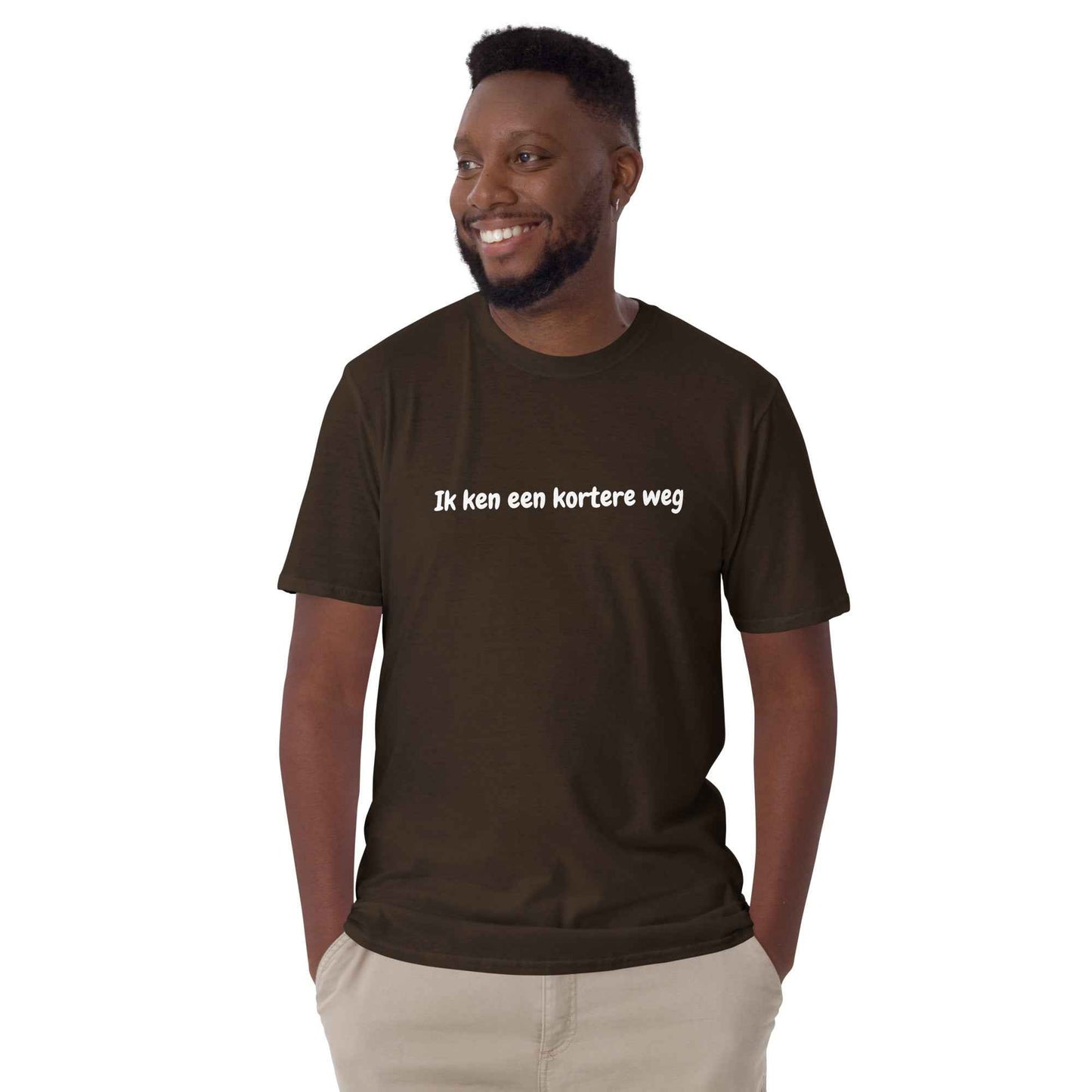 Men's T-Shirt "Ik ken een kortere weg"