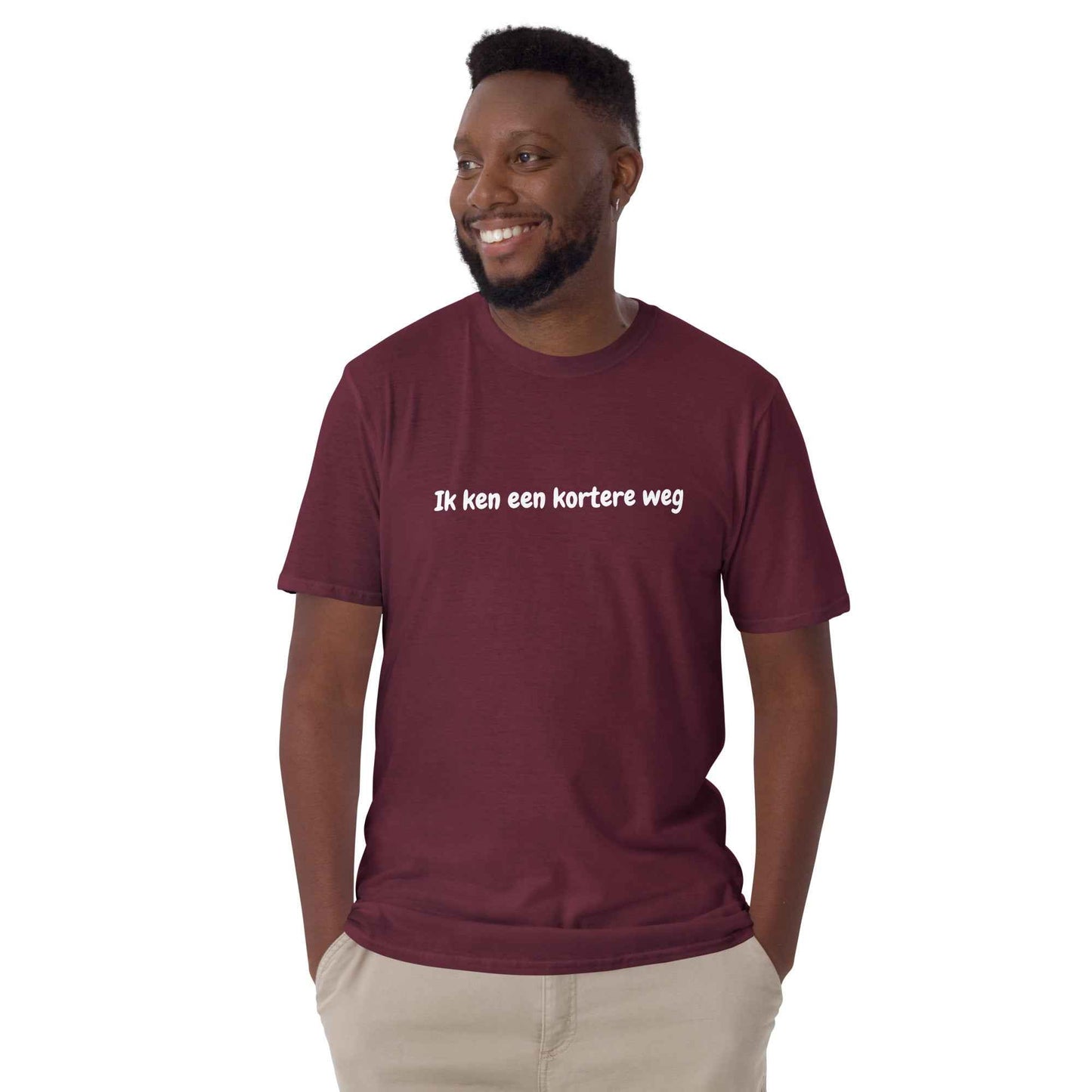 Men's T-Shirt "Ik ken een kortere weg"