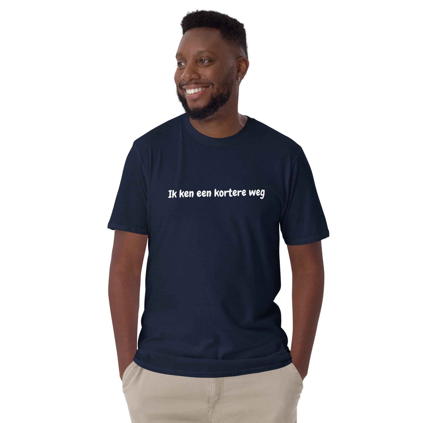 Men's T-Shirt "Ik ken een kortere weg"